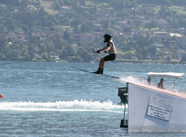  Water skiing in Annecy